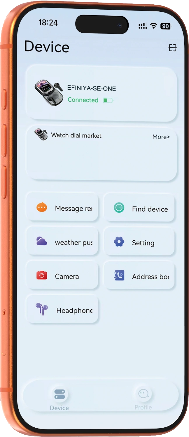 EFINIYA Device Screen